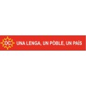 Autocollant stickers OC "Una Lenga, un pòble, un pais" adhesif